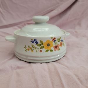 🎩Vintage Bake Serve 'N' Store Individual Casserole Dish - Sweet Flowers